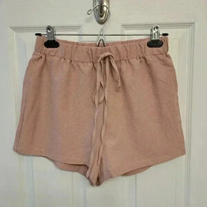 ❤️ Shein Tan Coloured Lightweight  Seersucker Shorts